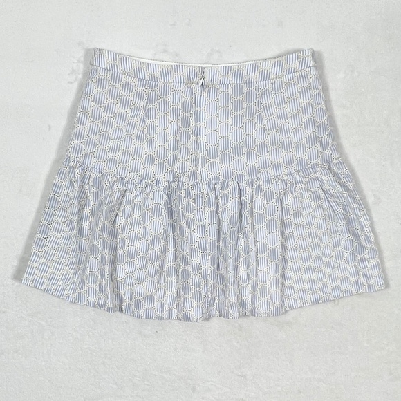 J. Crew Skirts J Crew Seersucker Eyelet Mini Skirt Poshmark